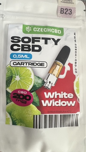 [P0000305] CBD cartridge  0,5ml white widow